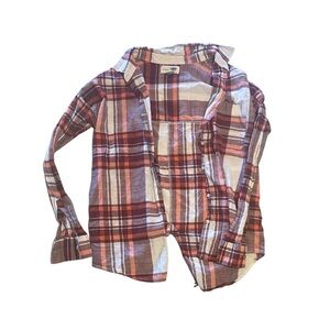 Old Navy red flannel button up